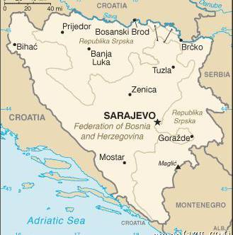 波斯尼亚和黑塞哥维那地图,波黑地图高清中文版