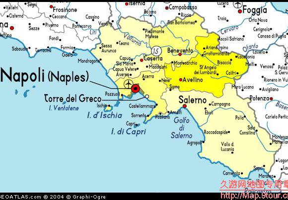 意大利坎帕尼亚地图,意大利地图高清中文版
