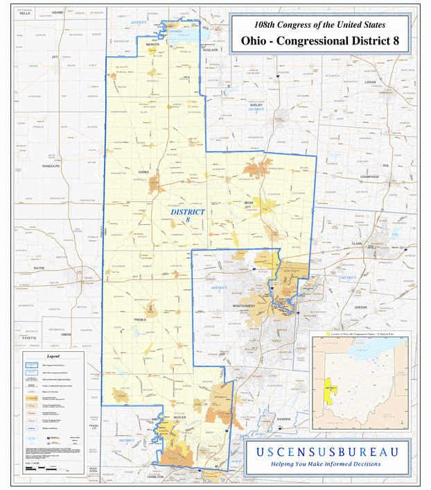 俄亥俄州行政区划图,美国地图高清中文版