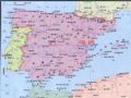 西班牙各个城市间地图
