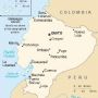 厄瓜多尔英文地理位置示意图