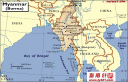 缅甸高英文地图