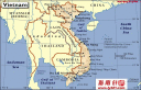 越南英文地图